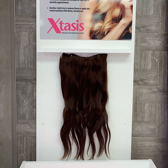 Brown #6 Clip In Hair Extensions 1 piece - Picture 2 of 3